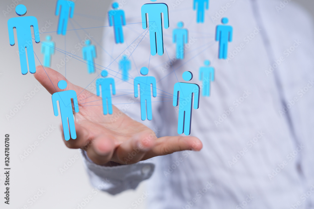 communication network digital workforce 3d communication network digital workforce 3d