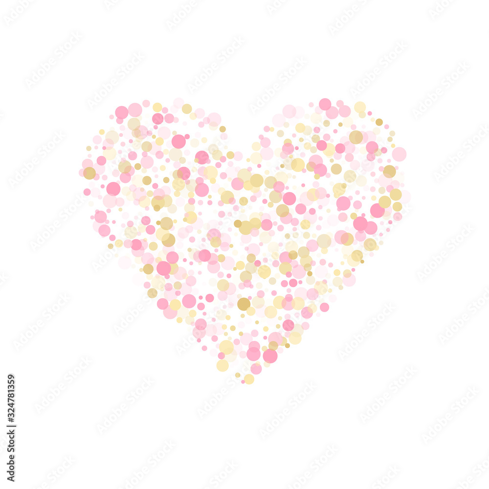 Rose gold fashionable confetti simple background