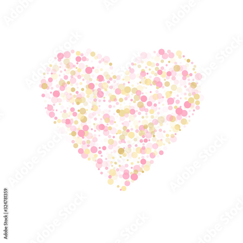 Rose gold fashionable confetti simple background