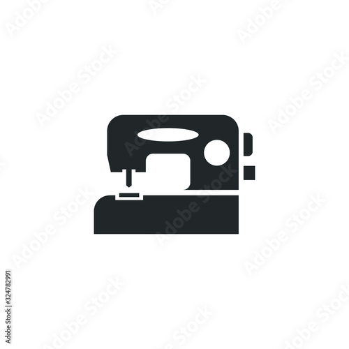 sewing machine icon template color editable. sewing machine symbol vector sign isolated on white background illustration for graphic and web design.
