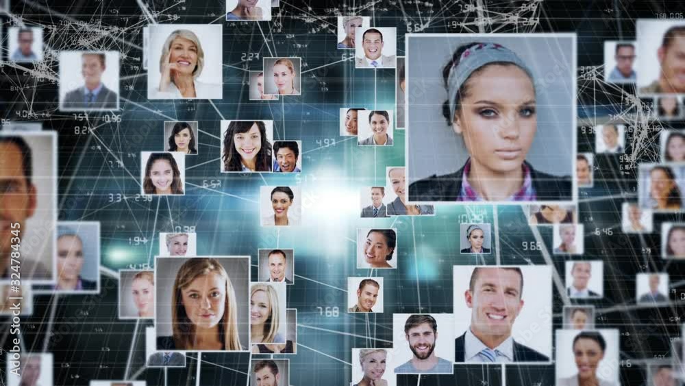 Animation of photos of people