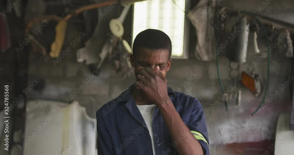 custom made wallpaper toronto digitalAfrican handyman smiling at camera