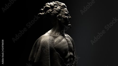 Photography 3D composite illustration of a man