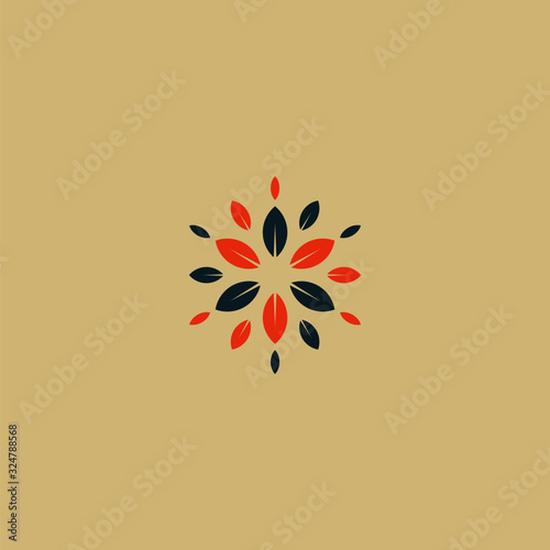 Leaf logo arbor sun light shine