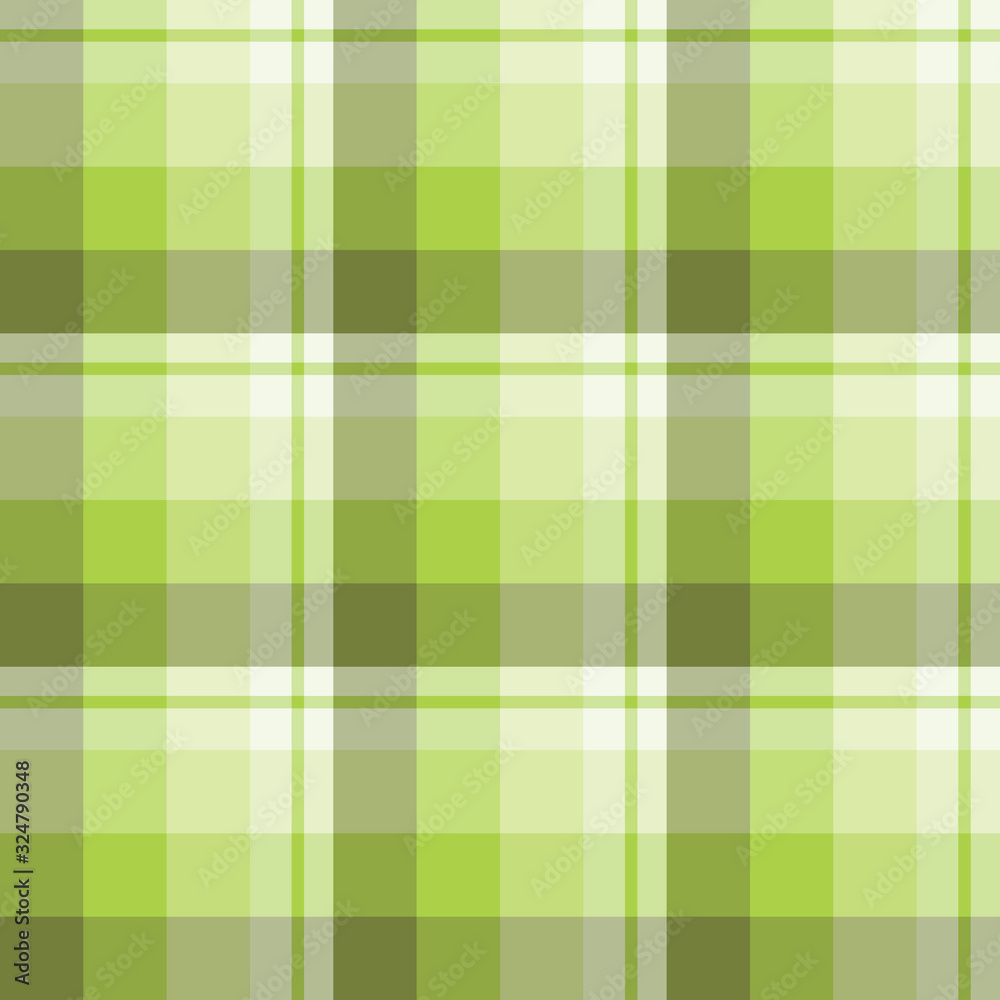 Fototapeta premium Seamless pattern in amazing warm green colors for plaid, fabric, textile, clothes, tablecloth and other things. Vector image.