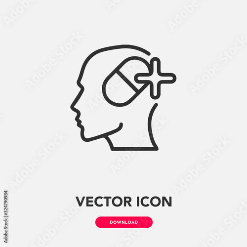mental health icon vector sign symbol