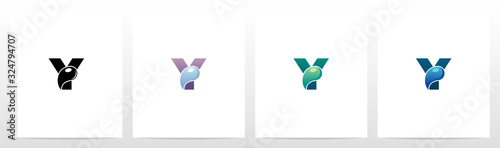  Waterdrop On Letter Logo Design Y