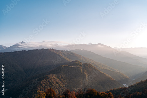 Charming views over the years. Beautiful view of the mountain landscape. Beautiful mountains and sky