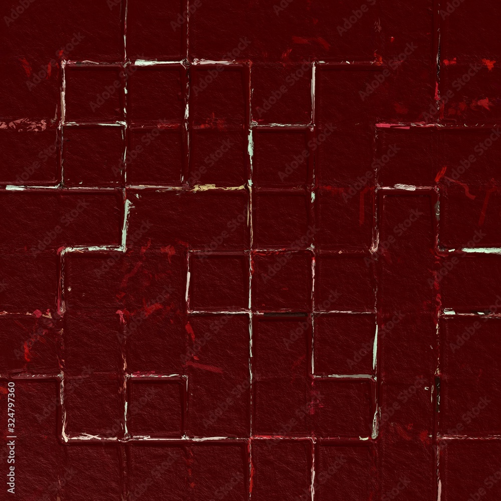 Fototapeta premium Colorful square pattern with a rough texture background. Background texture wall and have copy space for text. Picture for creative wallpaper or design art work.
