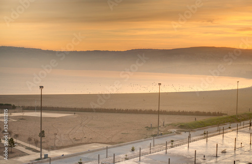 Tangier  Morocco   Seafront in wintertime