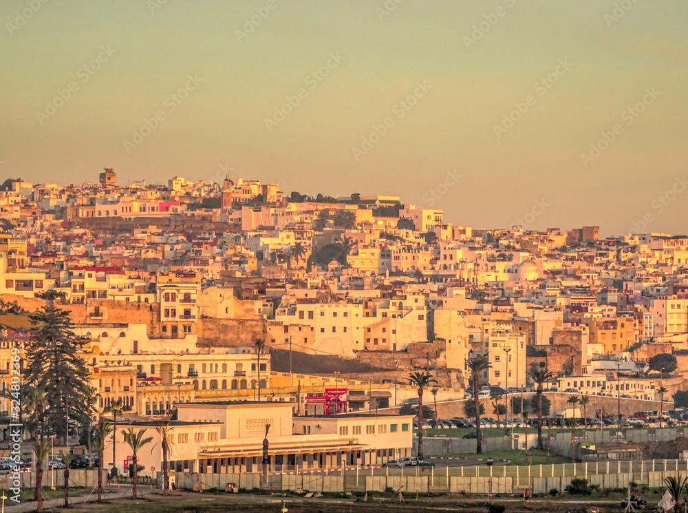 Tangier, Morocco : Seafront in wintertime