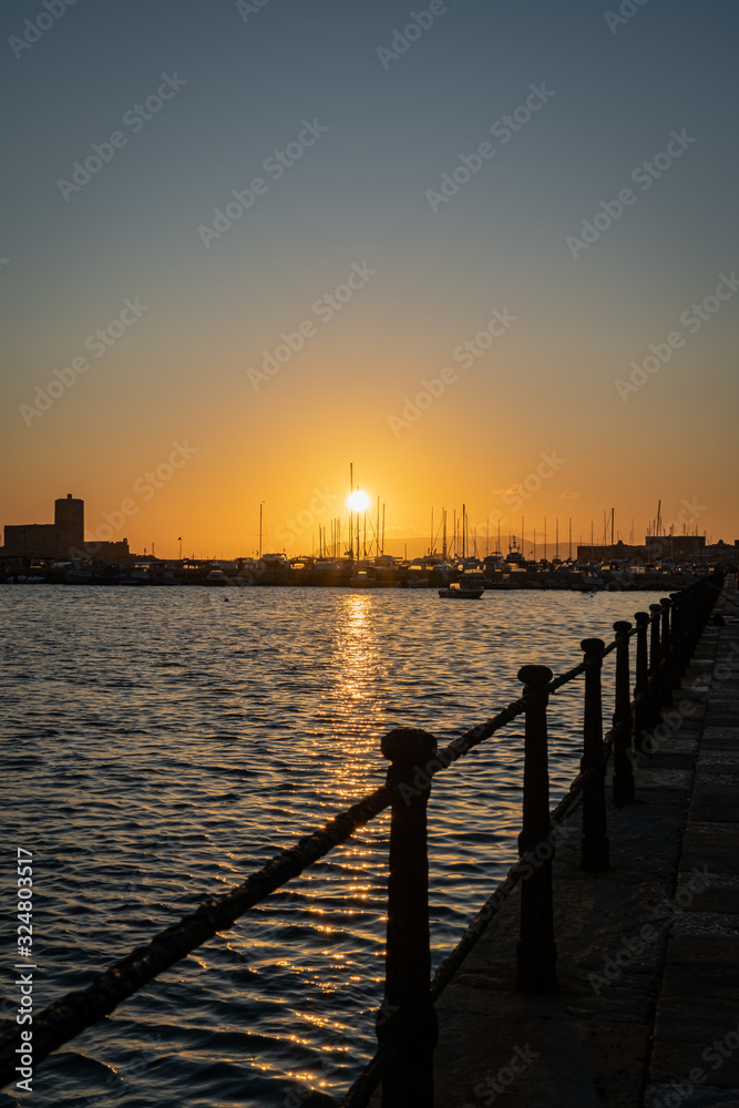 Sunset in Trapani Italy (Sicily)