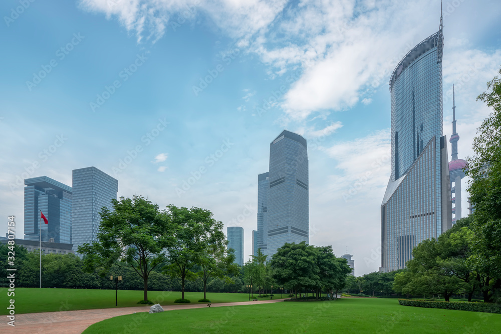 Park, grassland, forest and urban modern architecture skyline.. Park, grassland, forest and urban modern architecture skyline..