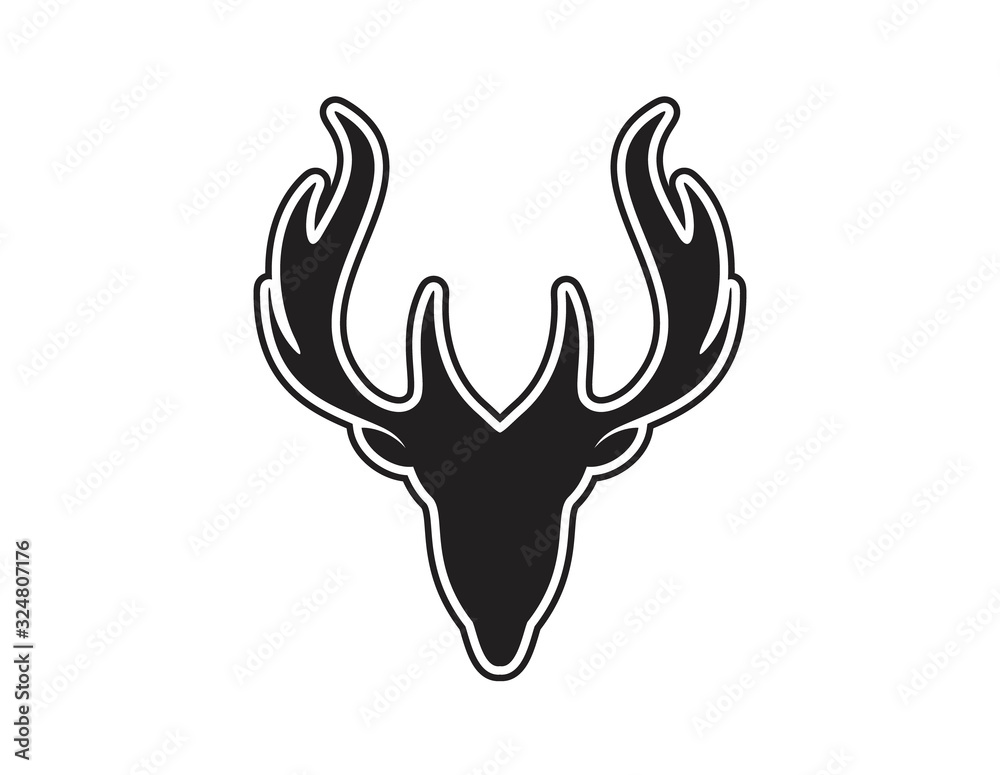 Deer logo design vector illustration Deer logo design vector illustration