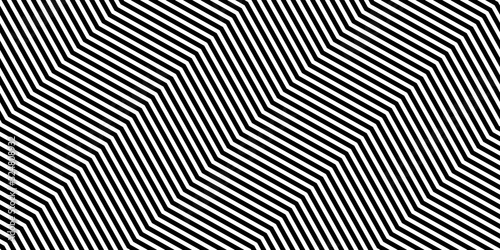 Seamless cool minimalistic pattern. Vector texture of diagonal zigzag lines. © Oleksandr