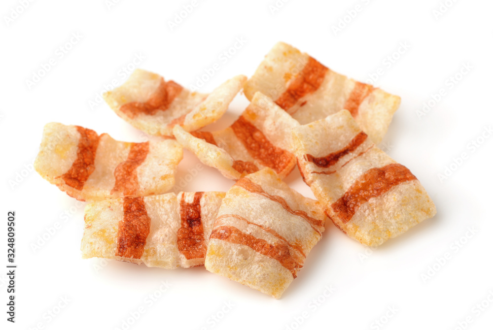 Smoked bacon flavored chips