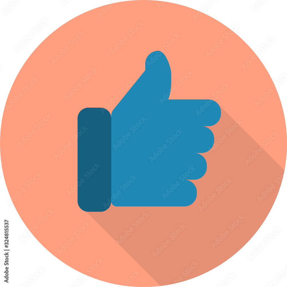 Vector flat like icon, isolated on a red background. Vector flat like icon, isolated on a red background.