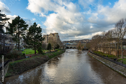 River Avon and Pulteney Bridge Bath