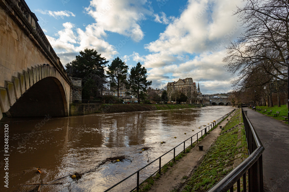 River Avon and Pulteney Bridge Bath