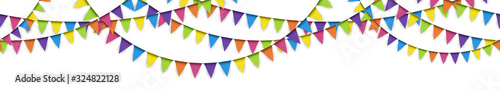seamless colored garlands background