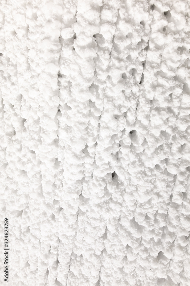 Obraz premium White walls of ice and snow in a cave