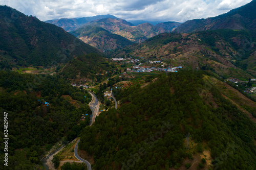 Lisu inhabited areas in the deep mountains of Panzhihua City, Sichuan Province, China