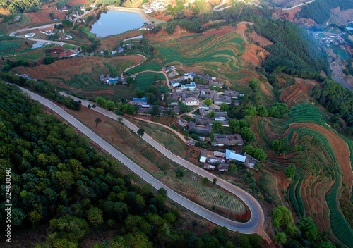 Lisu inhabited areas in the deep mountains of Panzhihua City, Sichuan Province, China