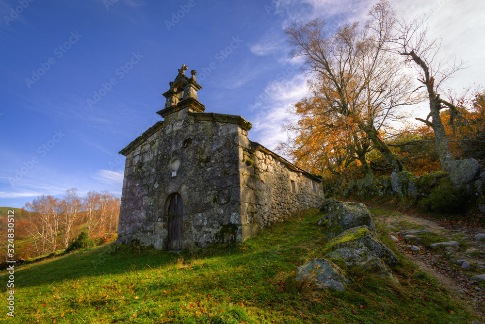 Old Catholic Chapel in a Mountain Village