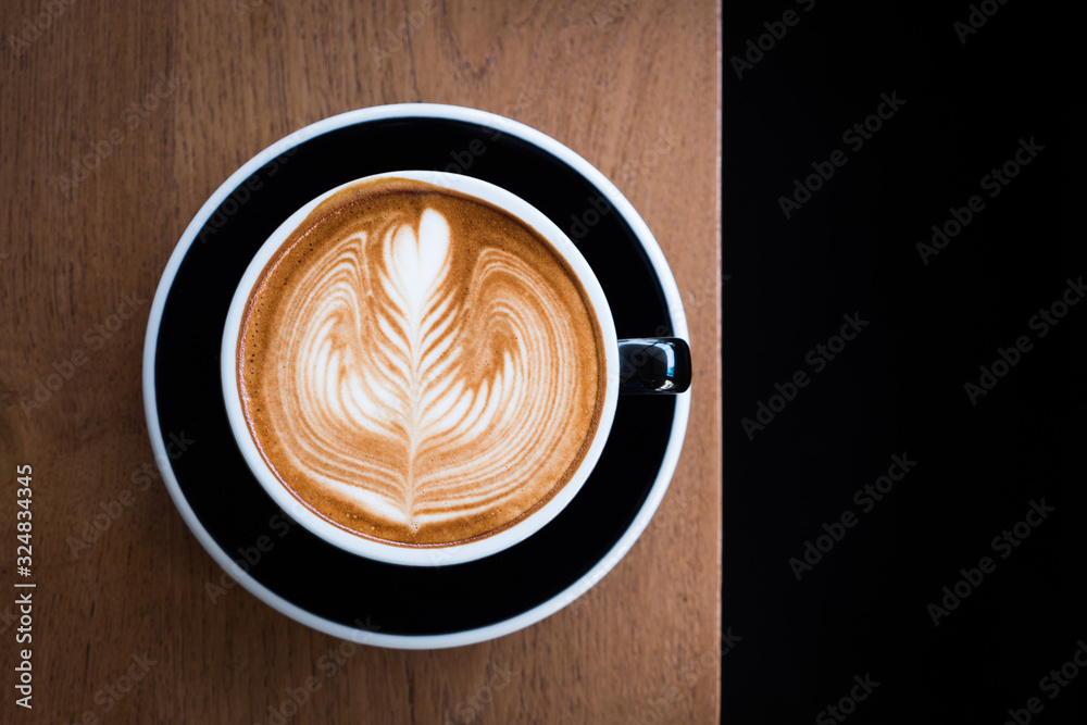 coffee latte art in coffee shop coffee latte art in coffee shop