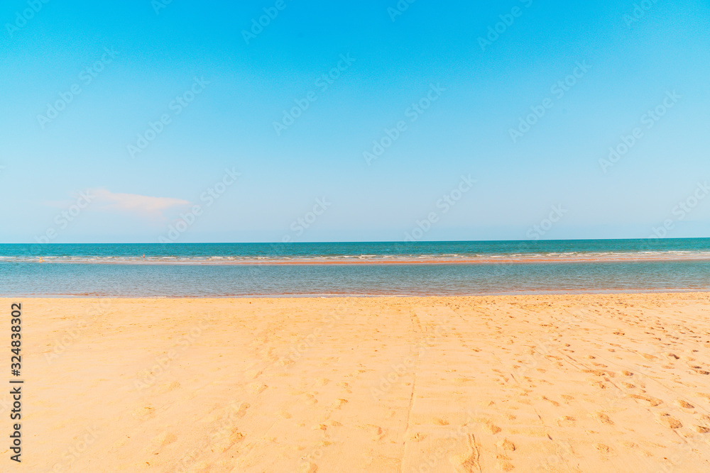 empty beach sea for background