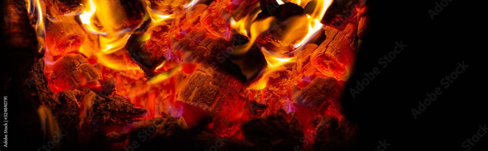 Fototapeta premium Flame of fire background