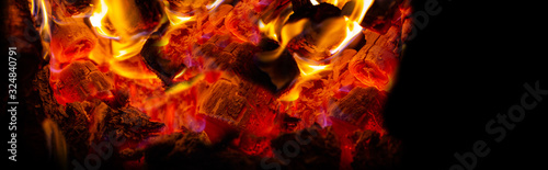 Flame of fire background