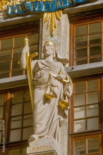 detail of House of the King of Bavaria in Brussels, Belgium