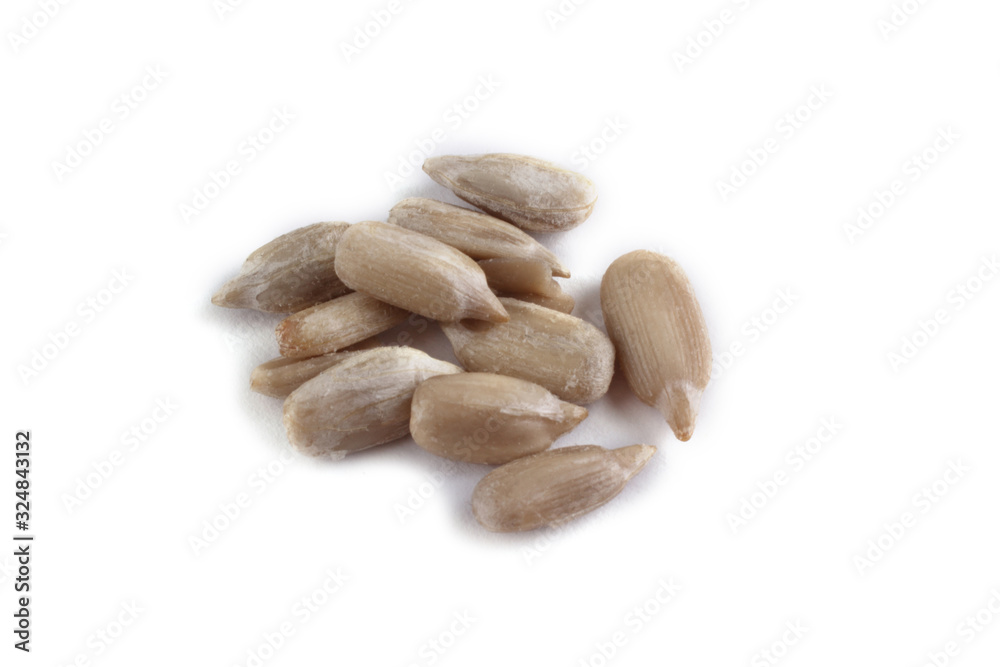 Obraz premium Sunflower seeds isolated on white