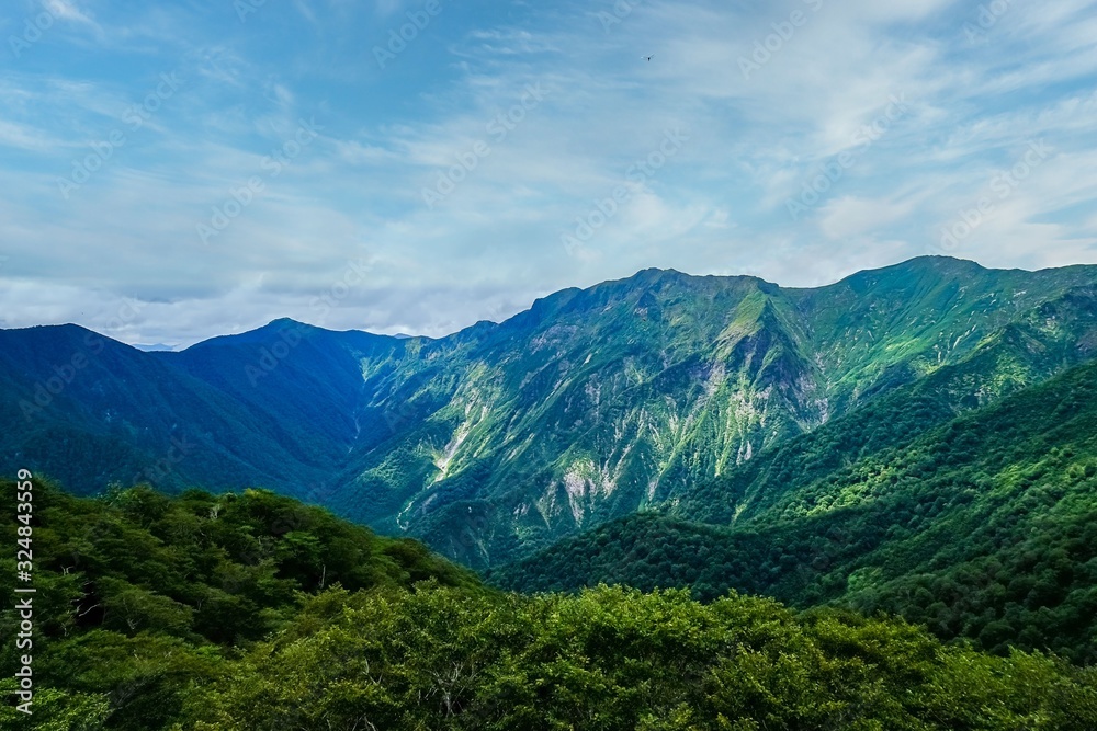 群馬県 谷川岳 天神峠の風景