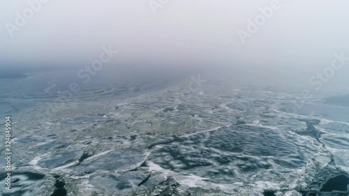 Wallpaper Mural Spring ice drift seamlessly 30 seconds. Great background your project. 4K 3840x2160 UHD Torontodigital.ca