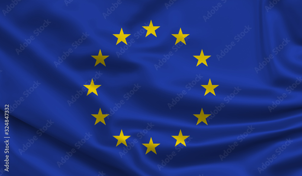 Waving flag. Silk texture. 3d Illustration. Waving flag. Silk texture. 3d Illustration.