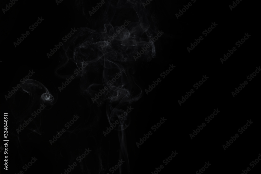 Abstract smoke image on black background Abstract smoke image on black background