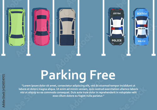 Cars on parking.