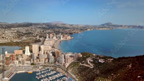 Residential houses in the touristic town of Calp in Alicante Spain