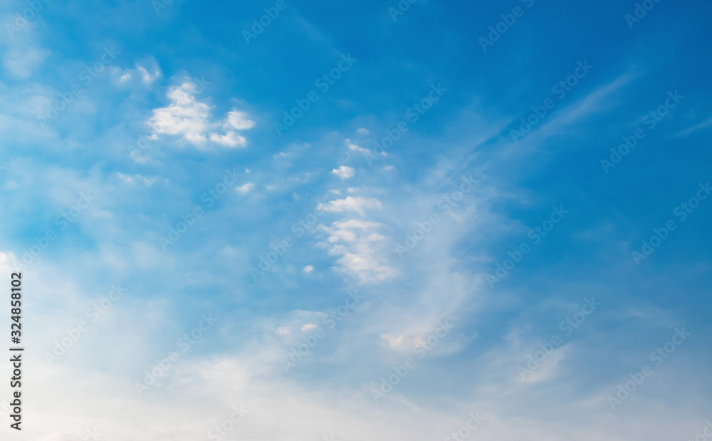 beautiful blue sky with white cloud and sunlight beautiful blue sky with white cloud and sunlight