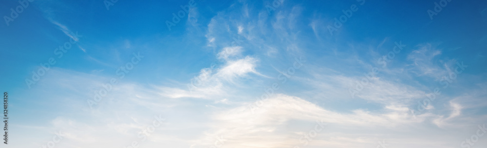 panorama blue sky with white cloud