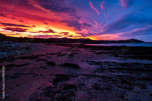 Sunset in northern Tasmania Australia