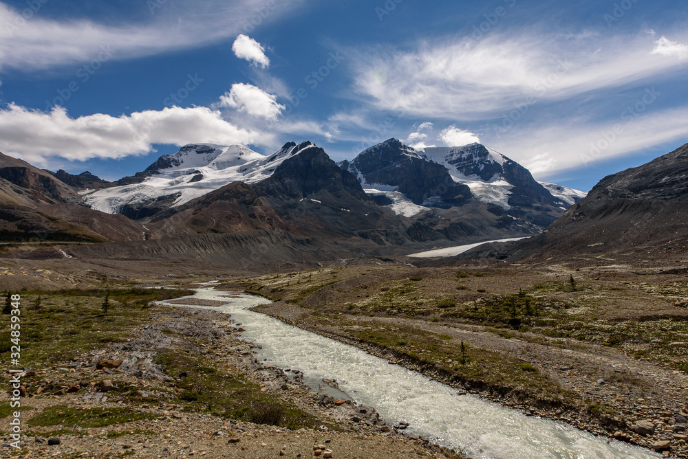 Columbia icefield, Jaspar NP, Rocky Mountains, North-America, Canada, British Colombia, August 2015