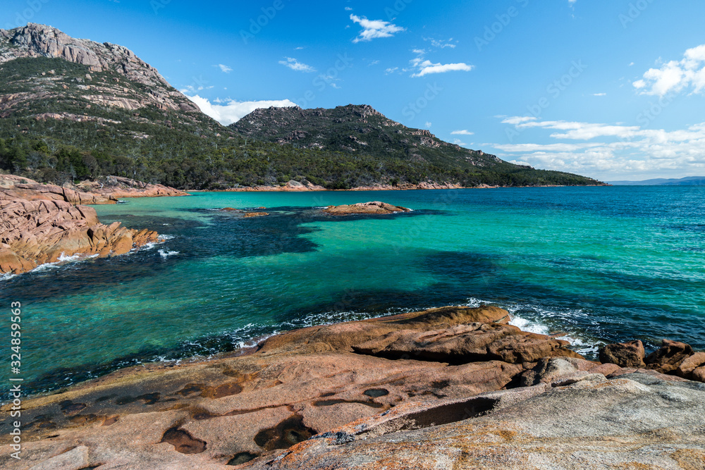 Bay in National Park Tasmania Australia