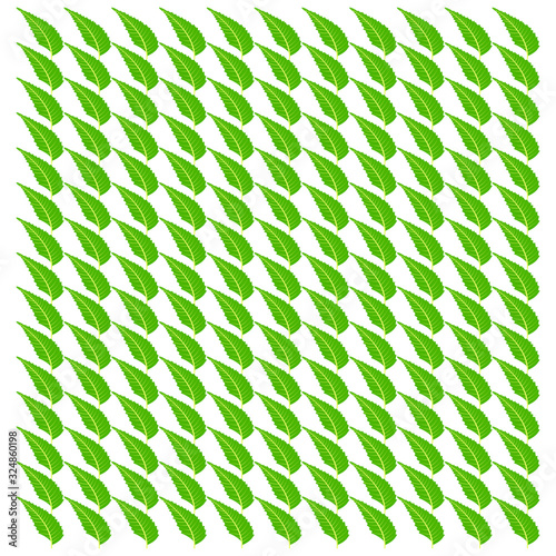 abstract leaf pattern green wallpaper vector