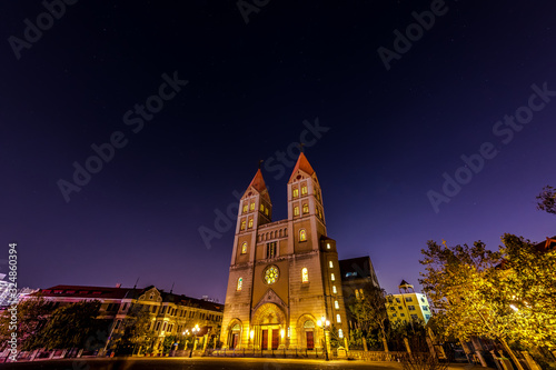 st vitus cathedral at night