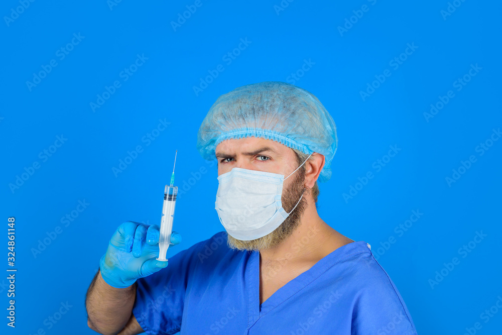Doctor with syringe preparing for injection. Vaccination for people. Doctor warns about need for vaccination. Doctor with syringe. Medicine. Injection. Treatment in hospital. Concept of vaccination. Doctor with syringe preparing for injection. Vaccination for people. Doctor warns about need for vaccination. Doctor with syringe. Medicine. Injection. Treatment in hospital. Concept of vaccination.