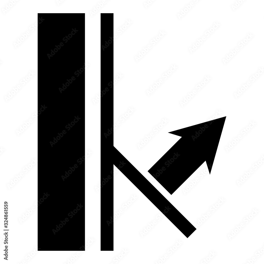 Removed moistened Designation on the wallpaper symbol icon black color vector illustration flat style image Removed moistened Designation on the wallpaper symbol icon black color vector illustration flat style image