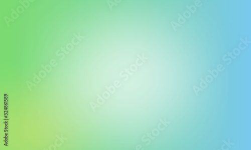 Green and blue  illustration abstract background with soft smooth shiny texture.